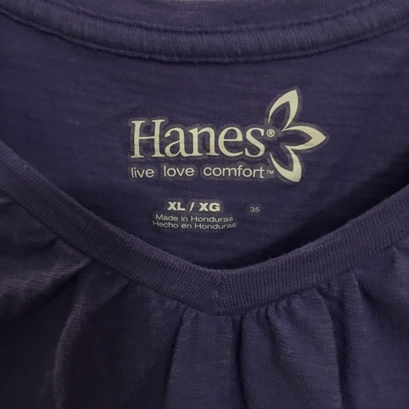SOLD!! Hanes Purple Shirt - Picture 2 of 2